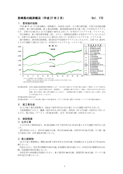 宮崎県の経済概況（平成 27 年 2 月） Vol．172