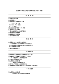 愛媛県中予水産試験場事業報告（平成16 年度） 資 源 関 係 環 境 関 係