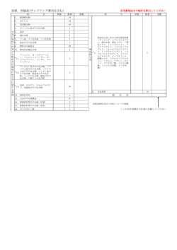 別紙 単価表(サンプリング費用を含む)