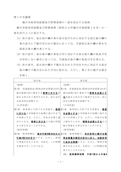 － － 1 第16号議案 桶川市保育所設置及び管理条例の一部を改正する