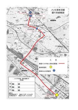 メッセ津田沼線 運行系統略図