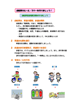 自転車安全利用5則