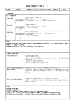 資産の総合評価シート