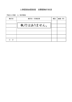 （平成22年度 4／四半期分）※執行実績なし [PDFファイル／68KB]