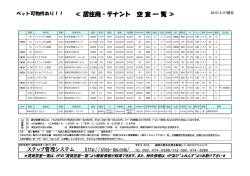 賃貸空室一覧表 - ステップ管理システム