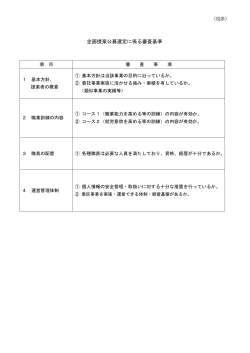 企画公募選定審査基準 [PDFファイル／89KB]