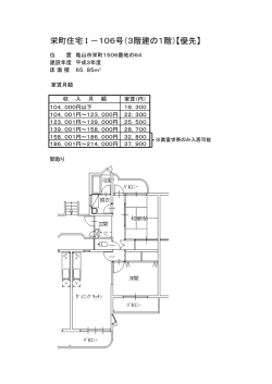 栄町住宅 I －106号（3階建の1階）【優先】
