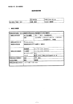 Page 1 Page 2 Page 3 2- 施設概要 施青髪の名称、 所在地及び電話