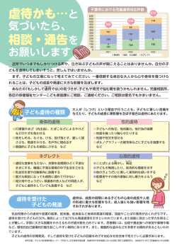 虐待かも&hellip;と 相談・通告を