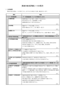 資産の総合評価シートの見方はこちらからご覧いただけます。（PDF