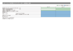 助手席リフトアップシート車 主要装備一覧表 73KB 2015/02