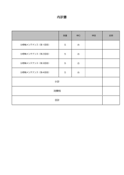 内訳書