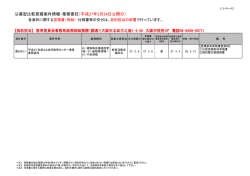 公募型比較見積案件情報・業務委託（平成27年2月24日公開分）