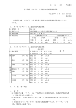 原子力艦「パサデナ」入出港日の放射能調査結果（PDF：73KB