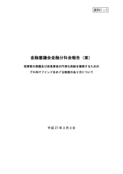 金融審議会金融分科会報告（案）「」（PDF:338KB）