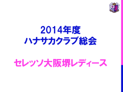 ハナサカクラブ総会 2014 プレナスチャレンジリーグ 総括