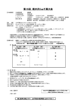 日程 - 日本女子テニス連盟千葉県支部