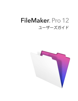 FileMaker Pro 12 ユーザーズガイド