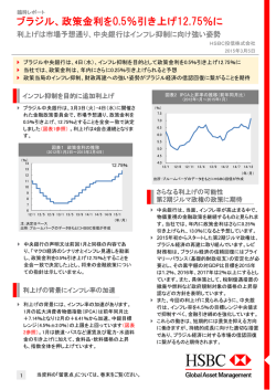 ブラジル、政策金利を0.5％引き上げ12.75％に