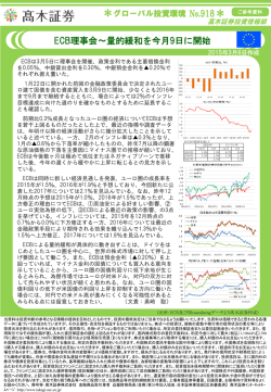 ECB理事会〜量的緩和を今月9日に開始(2015/3/6作成)
