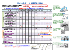 ＜開催会場：下関市 山口県西部高等産業技術学校＞ 技 能 講 習 特 別