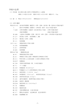 学校の沿革