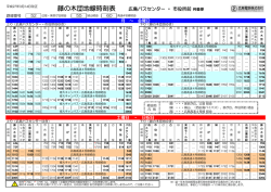 藤の木団地線時刻表 広島バスセンター ・ 市役所前発着便