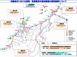 北陸地方における港湾・空港周辺の放射線量の測定結果について