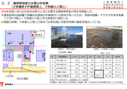 2．2 建屋屋根面の水質分析結果 （2号機原子炉建屋屋上