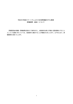 評価結果報告書（2015年3月4日追加公表分）