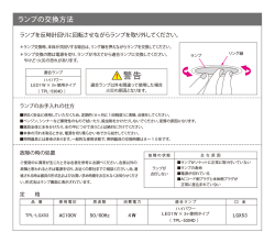 ランプの交換方法