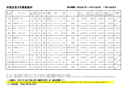 募集住宅一覧 （PDF：237KB）