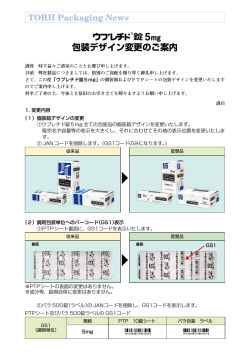 包装デザイン変更のご案内