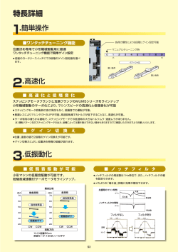 特長詳細 1.