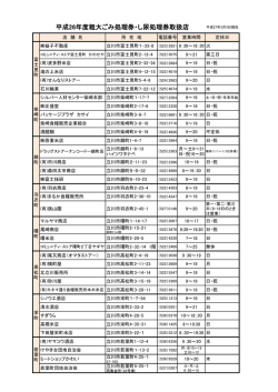 （平成27年3月3日現在）（PDF：146KB）