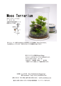 企画展「Moss Terrarium」