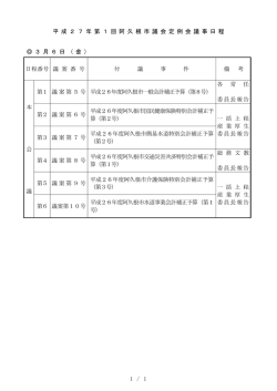 議事日程 - 阿久根市