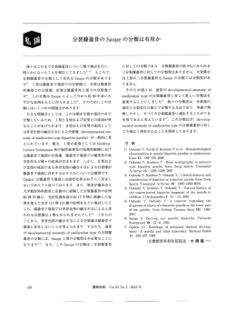 分裂膝蓋骨の Saupe の分類は有用か