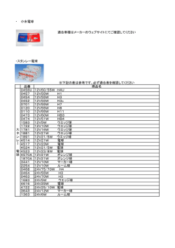 ・ 小糸電球 適合車種はメーカーのウェブサイトにてご確認してください