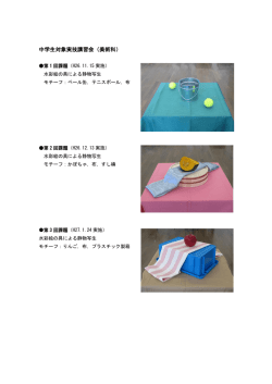 中学生対象実技講習会（美術科）
