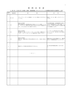 質 問 回 答 書