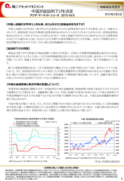 中国が追加利下げを決定 - 岡三アセットマネジメント