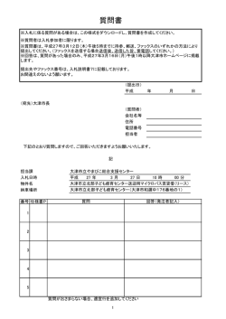 質問書（PDF：77.7KB）