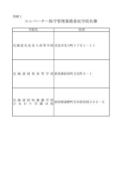 別紙 1