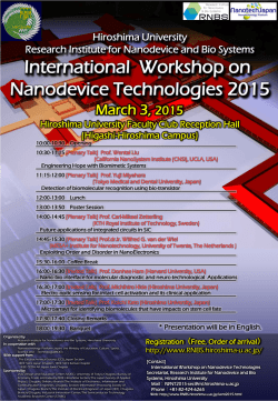 International Workshop on Nanodevice Technologies 2015