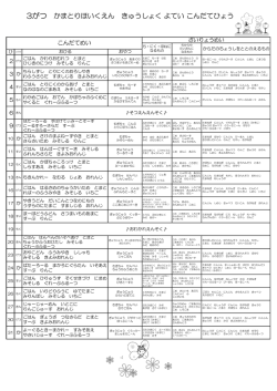 3月 - かまとり保育園