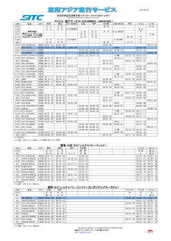 SCHEDULE - ダイトーコーポレーション