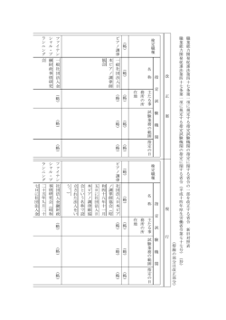 新旧対照表