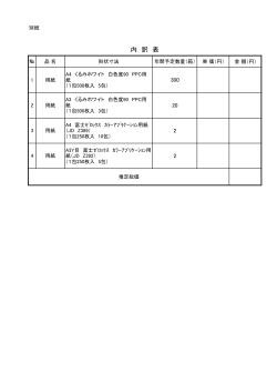 内 訳 表 - 一般財団法人消防試験研究センター