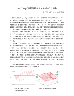 概要 - 数理物理学研究室